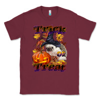 Burgundy Halloween Hedgehog Trick Or Treat Classic Tee - LillyAllenDesigns
