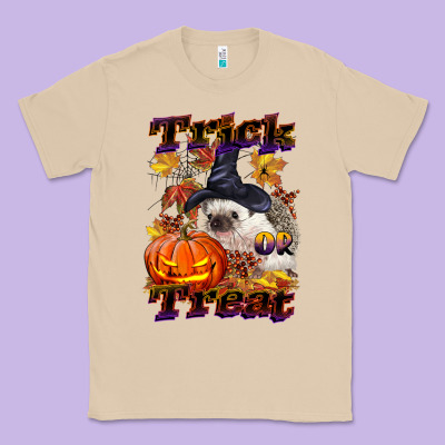 Halloween Hedgehog Trick Or Treat Classic Tee Designed By Lillyallendesigns