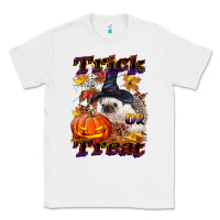 White Halloween Hedgehog Trick Or Treat Classic Tee - LillyAllenDesigns