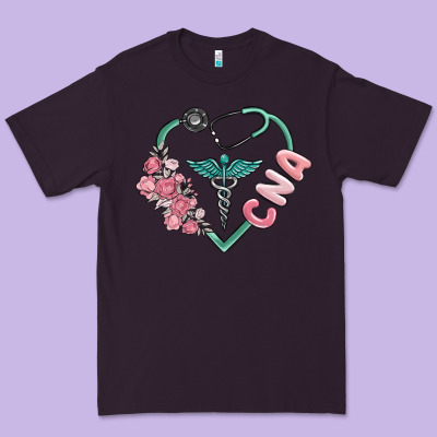 Cna Heart Premium Tee Designed By Maliassmallbusiness