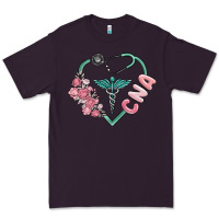 Plum cna heart Premium Tee - MaliasSmallBusiness