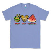 Colony Blue peace love watermelon Classic Tee - JahusDesignShop