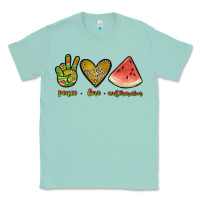 Seafoam peace love watermelon Classic Tee - JahusDesignShop