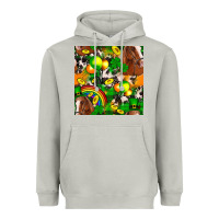 Moon Dust St. Patrick's Day Horse With Balloons Heavyweight Hoodie - FaDigitalArtStudio