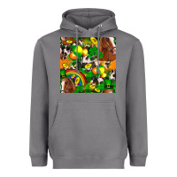 Storm St. Patrick's Day Horse With Balloons Heavyweight Hoodie - FaDigitalArtStudio