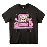 Asphalt easter bunny and truck Heavy Core Tee - MaliasSmallBusiness