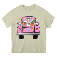 Mossy easter bunny and truck Heavy Core Tee - MaliasSmallBusiness