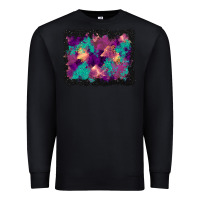 Black halloween trees and turquoise glitter background Premium Sweatshirt - BundleAndBundleShop