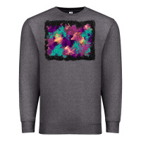 Charcoal Heather halloween trees and turquoise glitter background Premium Sweatshirt - BundleAndBundleShop