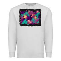 Dove Grey halloween trees and turquoise glitter background Premium Sweatshirt - BundleAndBundleShop