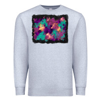 Heather Grey halloween trees and turquoise glitter background Premium Sweatshirt - BundleAndBundleShop