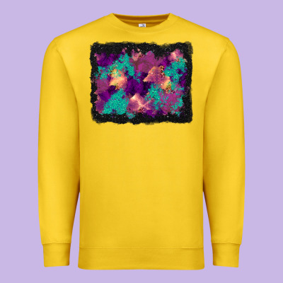Halloween Trees And Turquoise Glitter Background Premium Sweatshirt Designed By Bundleandbundleshop