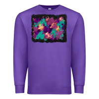 Purple halloween trees and turquoise glitter background Premium Sweatshirt - BundleAndBundleShop