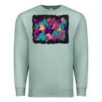 Seafoam halloween trees and turquoise glitter background Premium Sweatshirt - BundleAndBundleShop