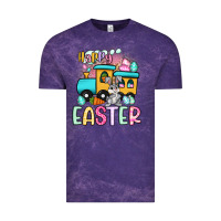 Cloud Purple happy easter train Vintage Tee - Artiststas