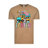 Vintage Coffee happy easter train Vintage Tee - Artiststas