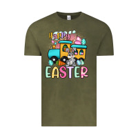 Vintage Olive happy easter train Vintage Tee - Artiststas