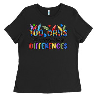 Black 100 days of embracing differences Ladies Tee - MaliasSmallBusiness