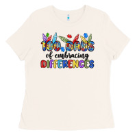 Bone 100 days of embracing differences Ladies Tee - MaliasSmallBusiness