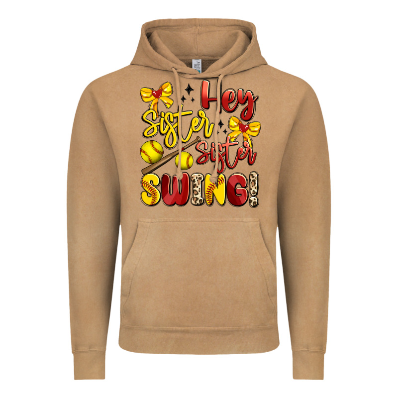 Hey Sister Sister Swing Softball Vintage Hoodie by Artiststas | Teevron