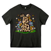 Asphalt western floral bunny Heavy Core Tee - MaliasSmallBusiness