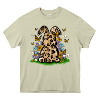 Mossy western floral bunny Heavy Core Tee - MaliasSmallBusiness