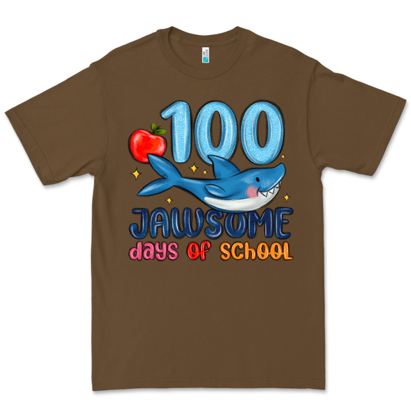 100 Jawsome Days Of School Premium Tee by MaliasSmallBusiness | Teevron