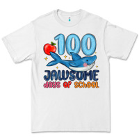 White 100 jawsome days of school Premium Tee - MaliasSmallBusiness