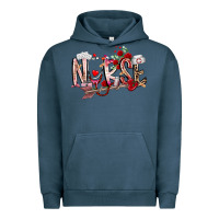 Pigment Midnight Navy nurse valentines day Urban Hoodie - RacoonDesign