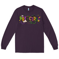 Plum mardi gras principal Long Sleeve Tee - texasbilliewilder