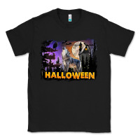 Black Halloween Wolf Classic Tee - LillyAllenDesigns