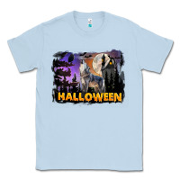 Dusty Blue Halloween Wolf Classic Tee - LillyAllenDesigns