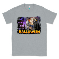 Heather Grey Halloween Wolf Classic Tee - LillyAllenDesigns