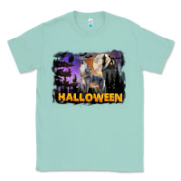 Seafoam Halloween Wolf Classic Tee - LillyAllenDesigns