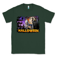 Sports Green Halloween Wolf Classic Tee - LillyAllenDesigns