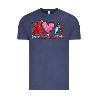 Vintage Denim peace love phlebotomy Vintage Tee - Artiststas