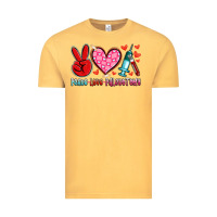 Vintage Mustard peace love phlebotomy Vintage Tee - Artiststas