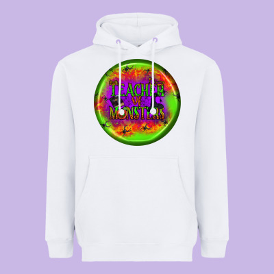 Teacher Monsters Earrings Heavyweight Hoodie Designed By Bundleandbundleshop