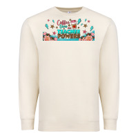 Sandshell coffe gives me teacher powers libbey glass Premium Sweatshirt - BundleAndBundleShop