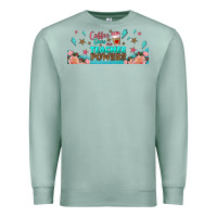 Seafoam coffe gives me teacher powers libbey glass Premium Sweatshirt - BundleAndBundleShop