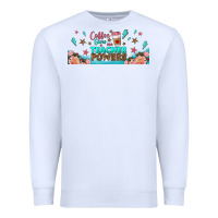 White coffe gives me teacher powers libbey glass Premium Sweatshirt - BundleAndBundleShop