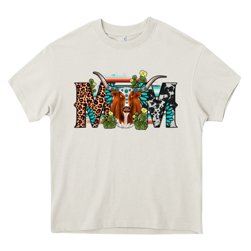 Longhorn Mom Heavy Core Tee by AdoDesignShop | Teevron