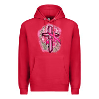 Cardinal breast cancer cross Premium Hoodie - FaDigitalArtStudio