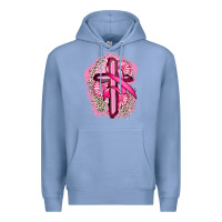 Colony Blue breast cancer cross Premium Hoodie - FaDigitalArtStudio