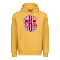 Mustard breast cancer cross Premium Hoodie - FaDigitalArtStudio