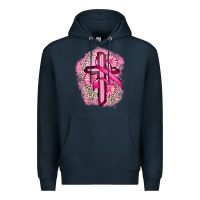 Navy breast cancer cross Premium Hoodie - FaDigitalArtStudio