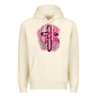 Sandshell breast cancer cross Premium Hoodie - FaDigitalArtStudio
