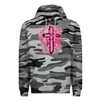 Slate Camo breast cancer cross Premium Hoodie - FaDigitalArtStudio