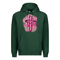 Sports Green breast cancer cross Premium Hoodie - FaDigitalArtStudio