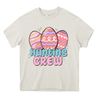 Cream hunting crew Heavy Core Tee - MaliasSmallBusiness